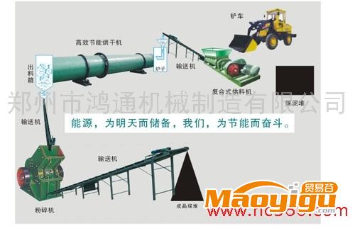 供應鴻通新型煤泥干燥設備 煤泥專用烘干機 大型煤泥烘干生產線S