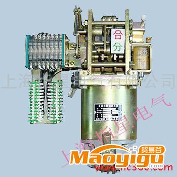 供應(yīng)上海指星CT17-35彈簧操作機(jī)構(gòu)裝配圖，分閘操作有電磁鐵和手動(dòng)按鈕操作