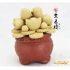 供應(yīng)【紫來(lái)順】宜興正品紫砂工藝品茶寵茶玩擺件 聚寶盆 兩色可選